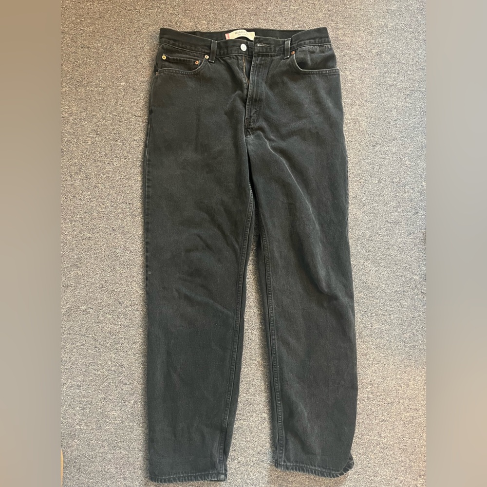 Levi's Men's Straight Black Denim Jeans